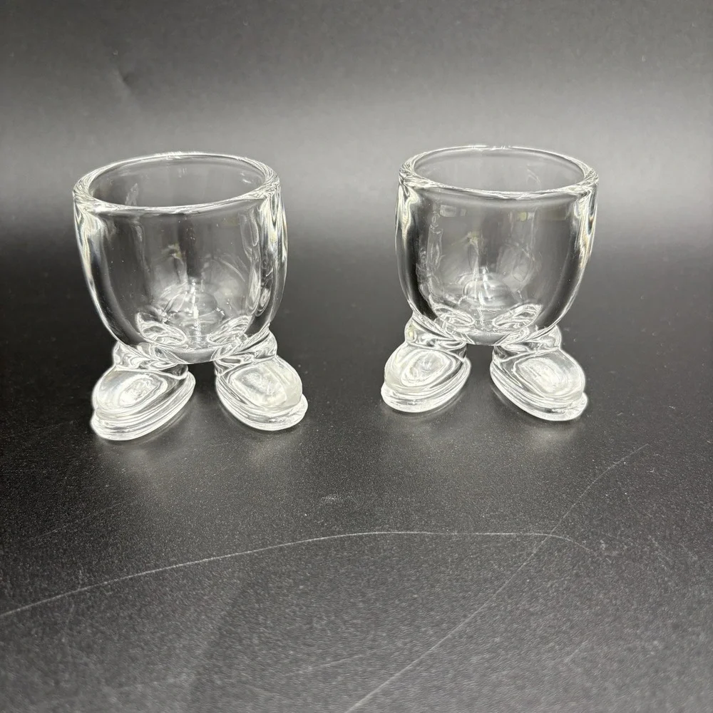 Vintage‎ Arc France Footed Egg Cup - Set Of 2 Whimsical Fun Retro